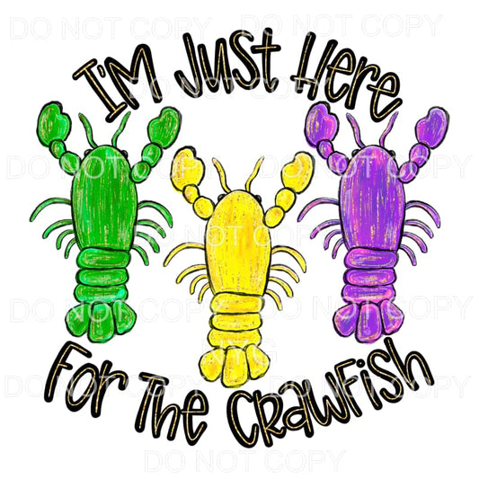 I’m Just Here For The Crawfish Sublimation transfers - Heat 