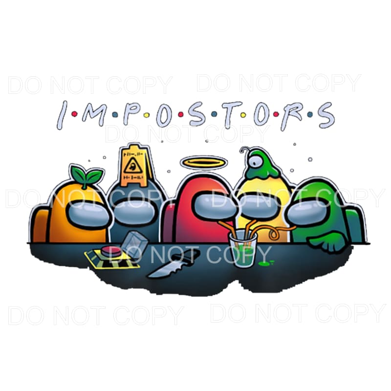 Imposters Among Us Sublimation transfers - Heat Transfer