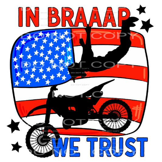 in Braaap we trust #6996 Sublimation transfers - Heat 