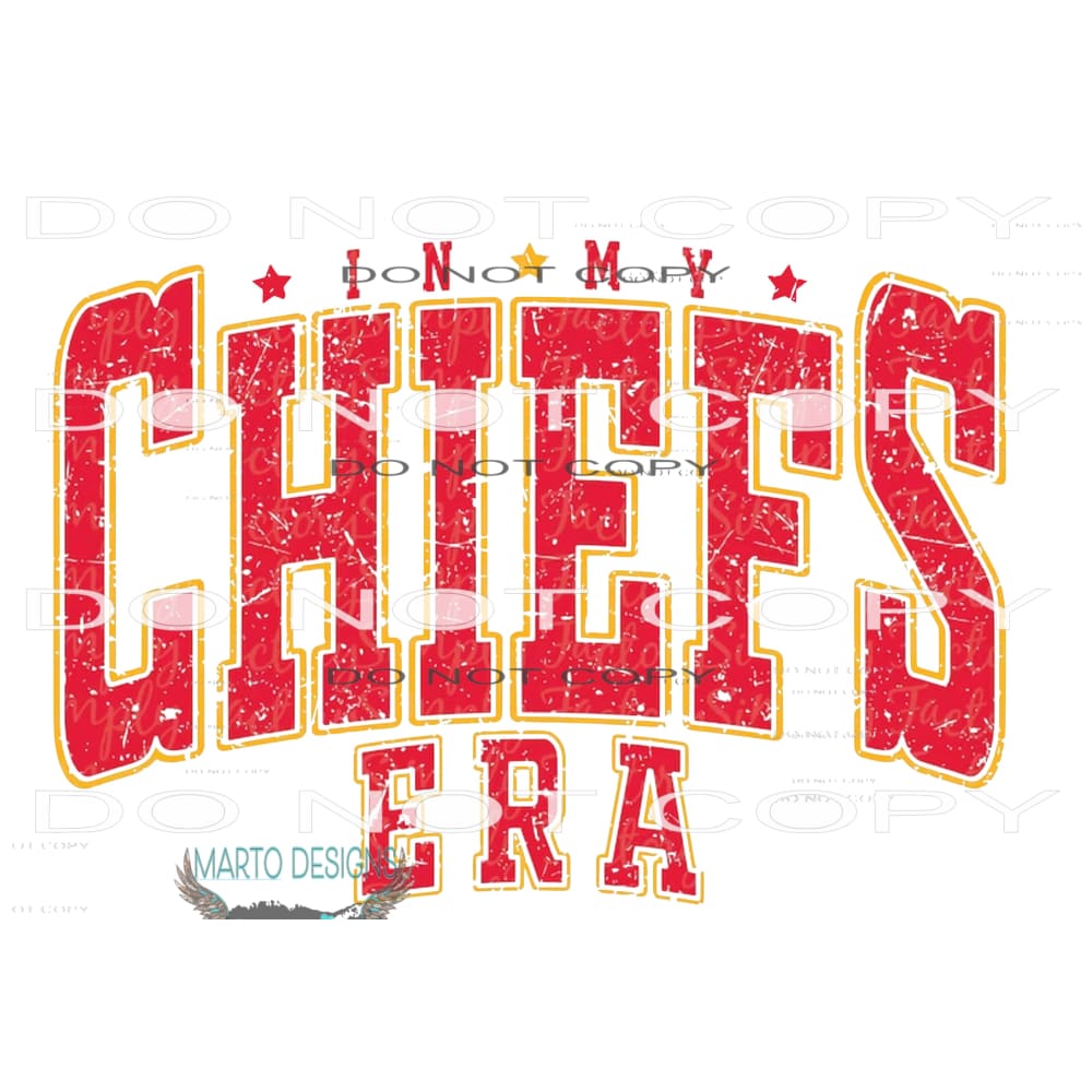 in my chiefs era red Sublimation transfers - Heat Transfer