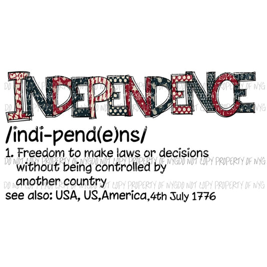 Independence Definition Sublimation transfers Heat Transfer