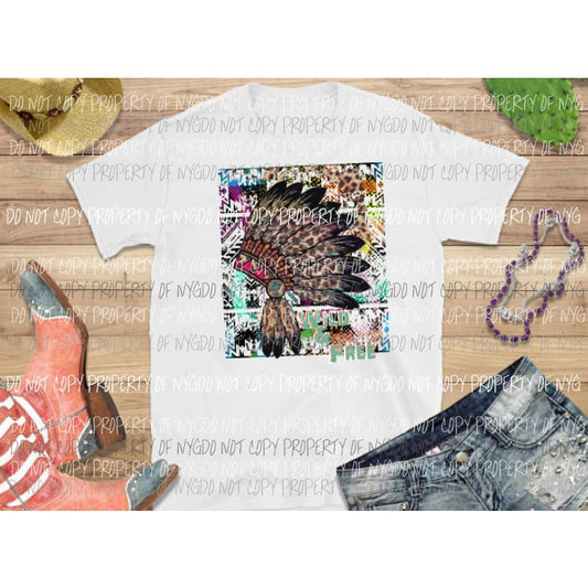 Indian Head dress Leopard #325 Sublimation transfers Heat Transfer