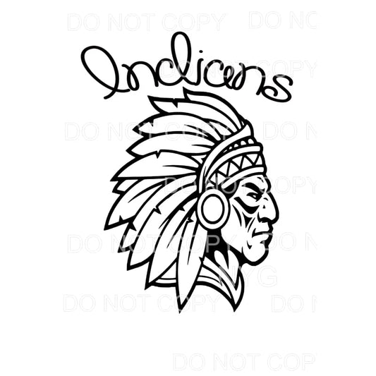 Indians #5 Sublimation transfers - Heat Transfer