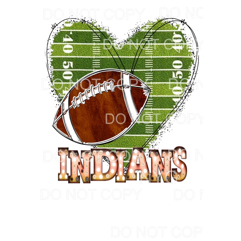 Indians Football # 3 Sublimation transfers - Heat Transfer