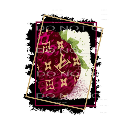 inspired LV strawberry # 1388 Sublimation transfers - Heat 