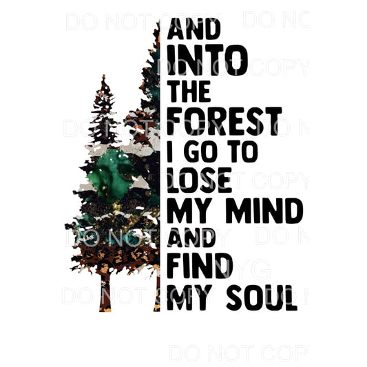 Into the forest I go # 1 Sublimation transfers - Heat 