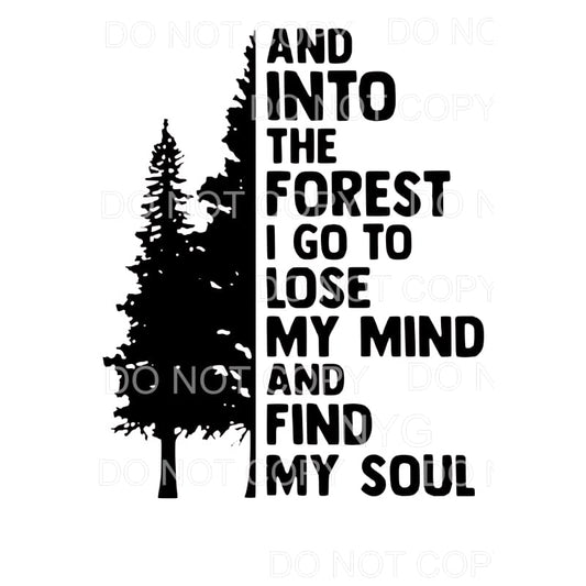 Into the forest I go # 2 Sublimation transfers - Heat 
