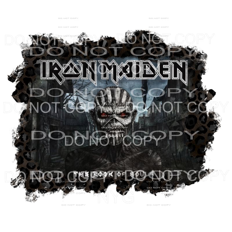 Iron Maiden The Book of Souls leopard frame Sublimation 