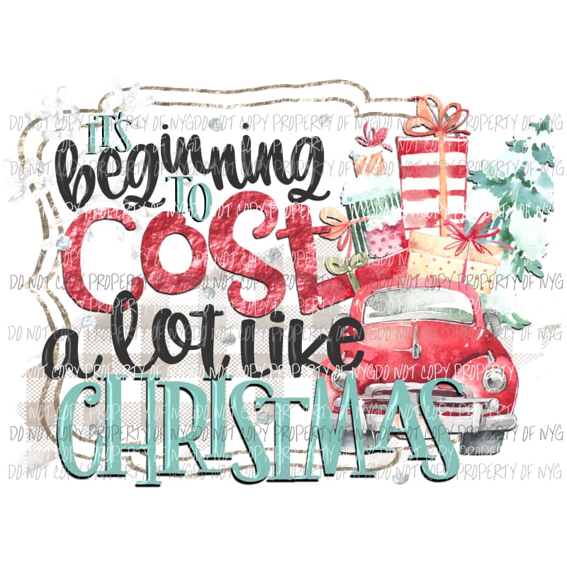 Its Beginning to cost a lot like Christmas Sublimation transfers Heat Transfer
