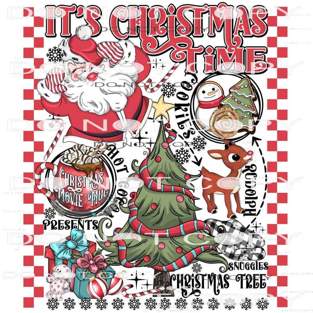 It’s Christmas Time #8022 Sublimation transfers - Heat