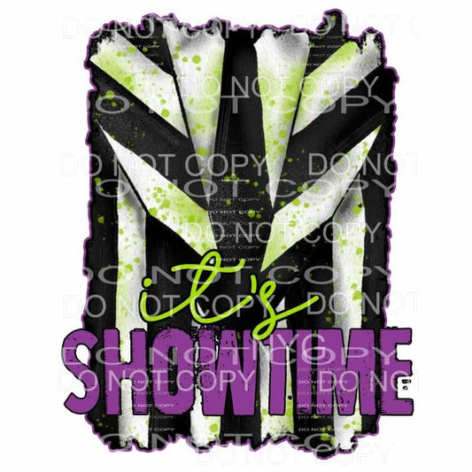 It’s Showtime Purple Green BeetleJuice Jacket Sublimation 