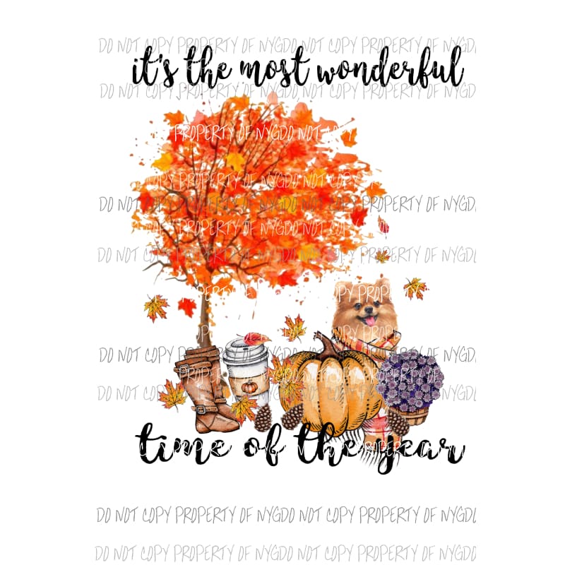 Its the most wonderful time of the year Pom Pom Sublimation transfers Heat Transfer