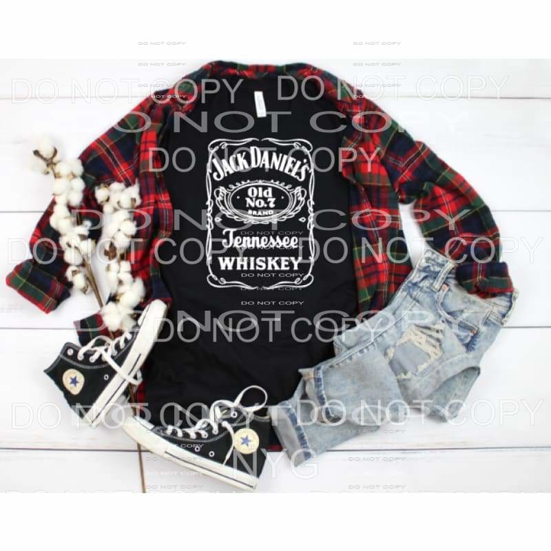 Jack Daniels Tennessee Whiskey Screen print transfers can go