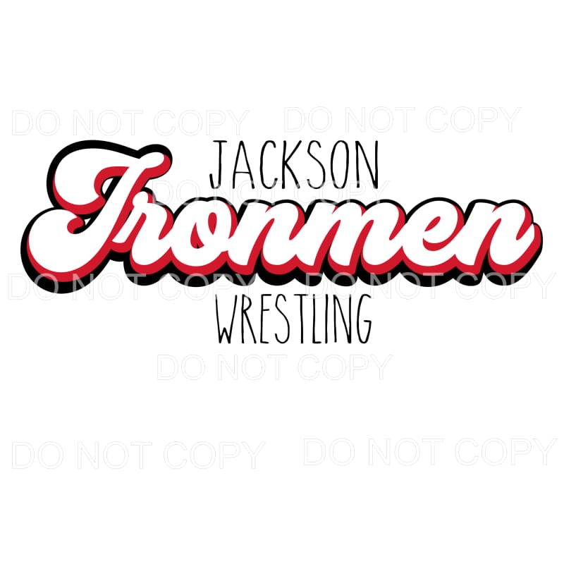 Jackson Ironman Wrestling # 8215 Sublimation transfers - 