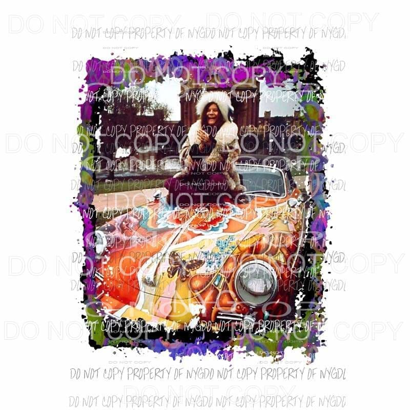 Janis Joplin #2 Sublimation transfers Heat Transfer
