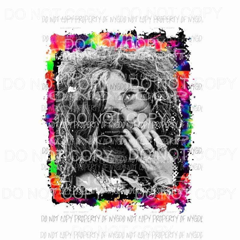 Janis Joplin #3 Sublimation transfers Heat Transfer