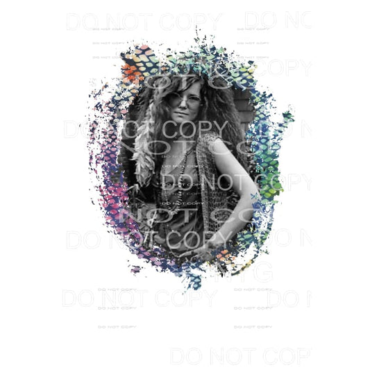 Janis Joplin # 8 Sublimation transfers - Heat Transfer