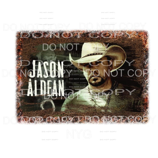 Jason Aldean Leopard Frame #3 Sublimation transfers - Heat 