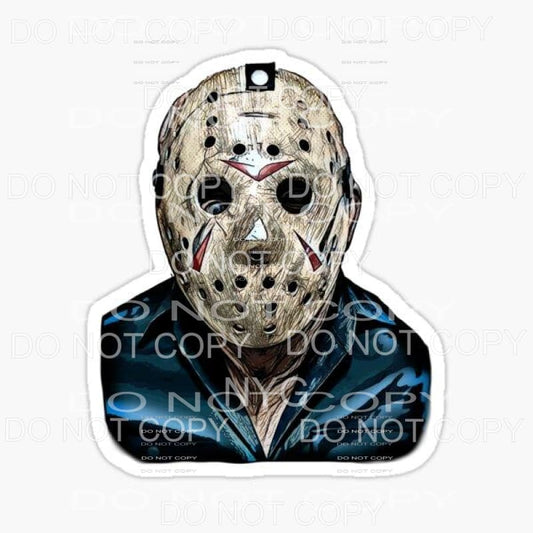 Jason Voorhees Friday The 13th Movie Sublimation transfers -