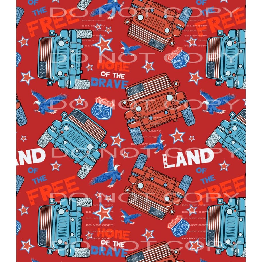 Jeep flag background # 463 sheets - Tumblers Sublimation