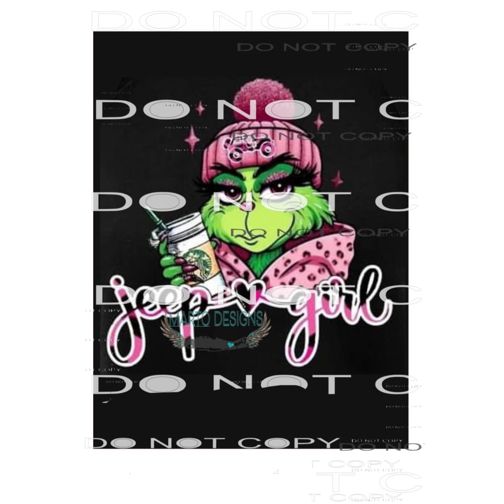 jeep girl # 116 Sublimation transfer - Heat Transfer Graphic