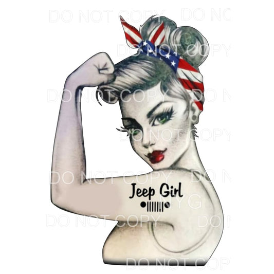 Jeep Girl # 306 Sublimation transfers - Heat Transfer
