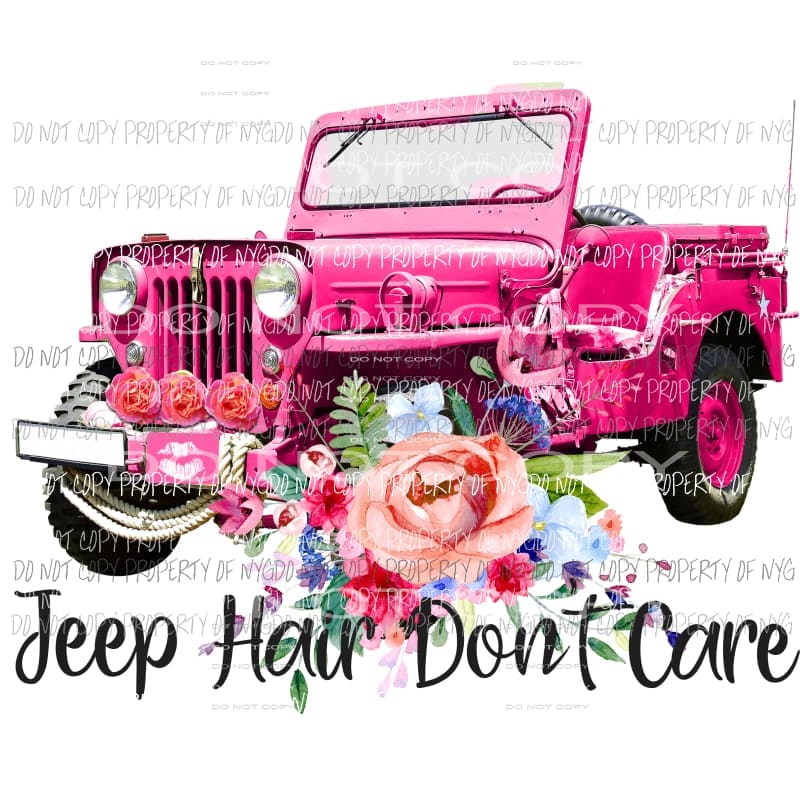 Jeep Hair number two Sublimation transfers Heat Transfer