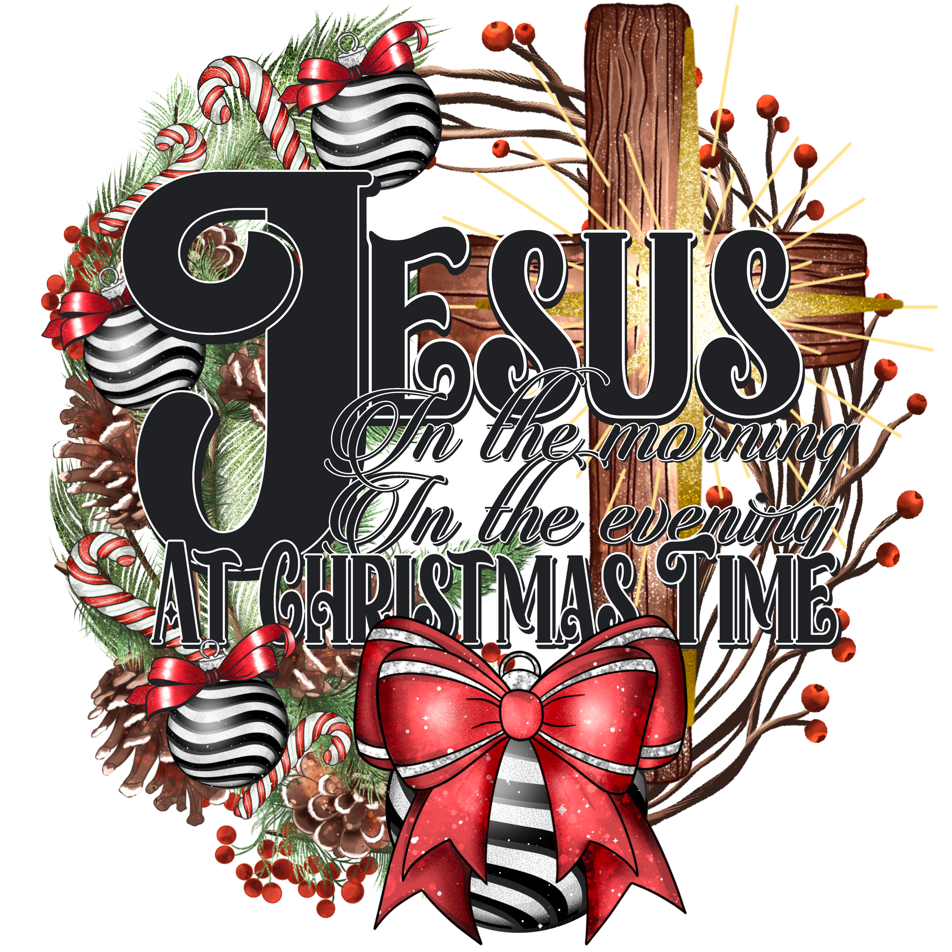 Jesus In The Morning #8536 Sublimation transfers - Heat