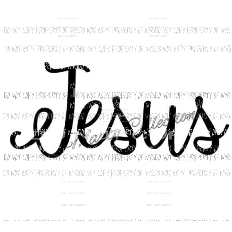 Jesus sublimation transfer Heat Transfer
