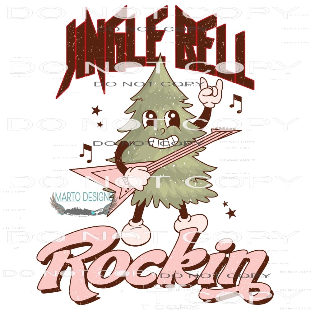 Jingle Bell Rockin’ #8021 Sublimation transfers - Heat