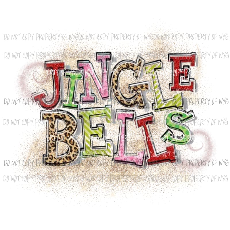 Jingle Bells 2 Sublimation transfers Heat Transfer