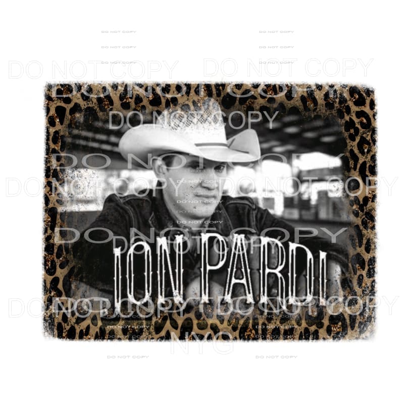 John Pardi Leopard Frame #1 Sublimation transfers - Heat 