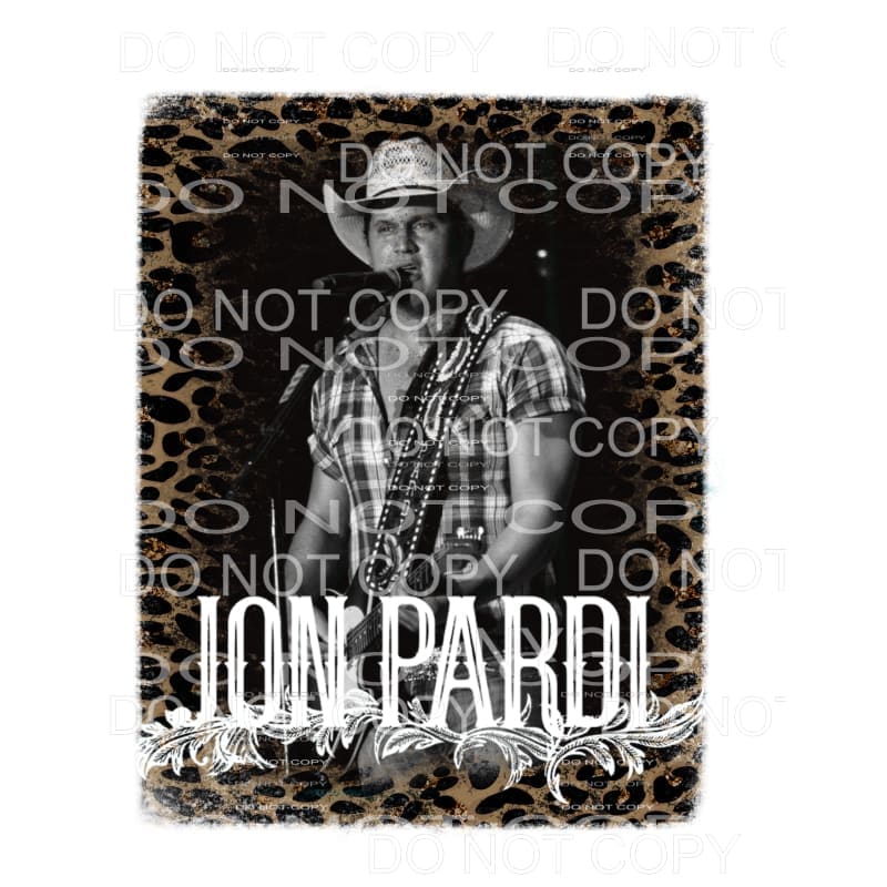 John Pardi Leopard Frame #2 Sublimation transfers - Heat 