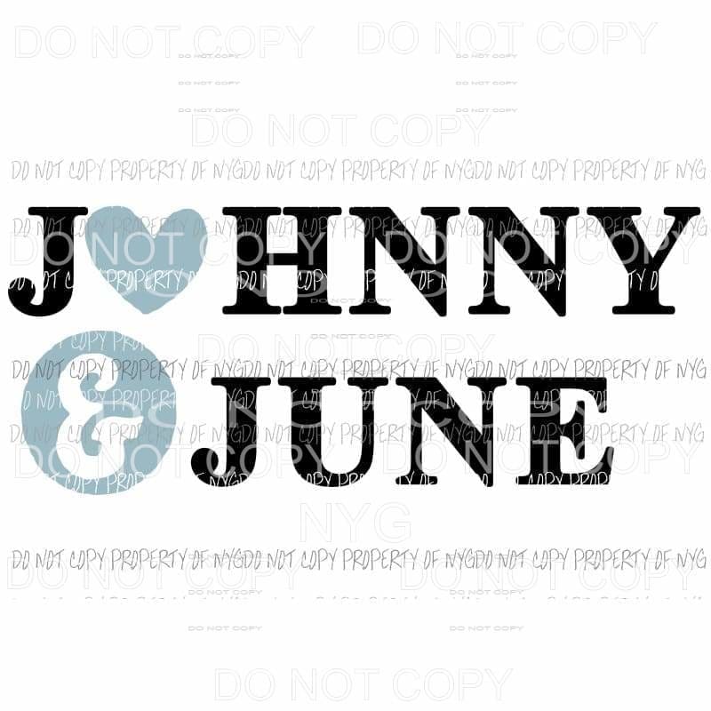 Johnny and June Sublimation transfers Heat Transfer