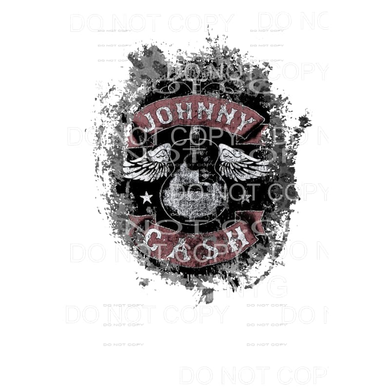 Johnny Cash # 14 Sublimation transfers - Heat Transfer