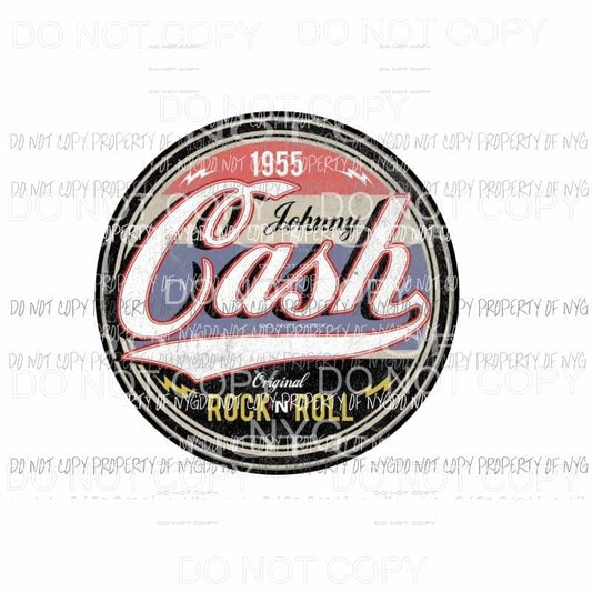 Johnny Cash 1955 Sublimation transfers Heat Transfer