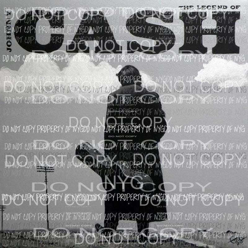 Johnny Cash # 7 Sublimation transfers Heat Transfer