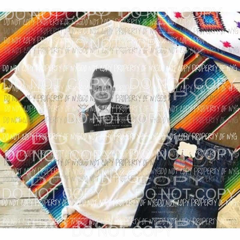 Johnny Cash Mug Shot sublimation transfer Heat Transfer