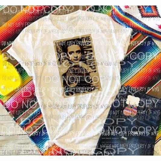 johnny cash the man in black sublimation transfer Heat Transfer