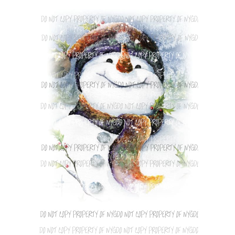 Jolly the snowman Sublimation transfers Heat Transfer