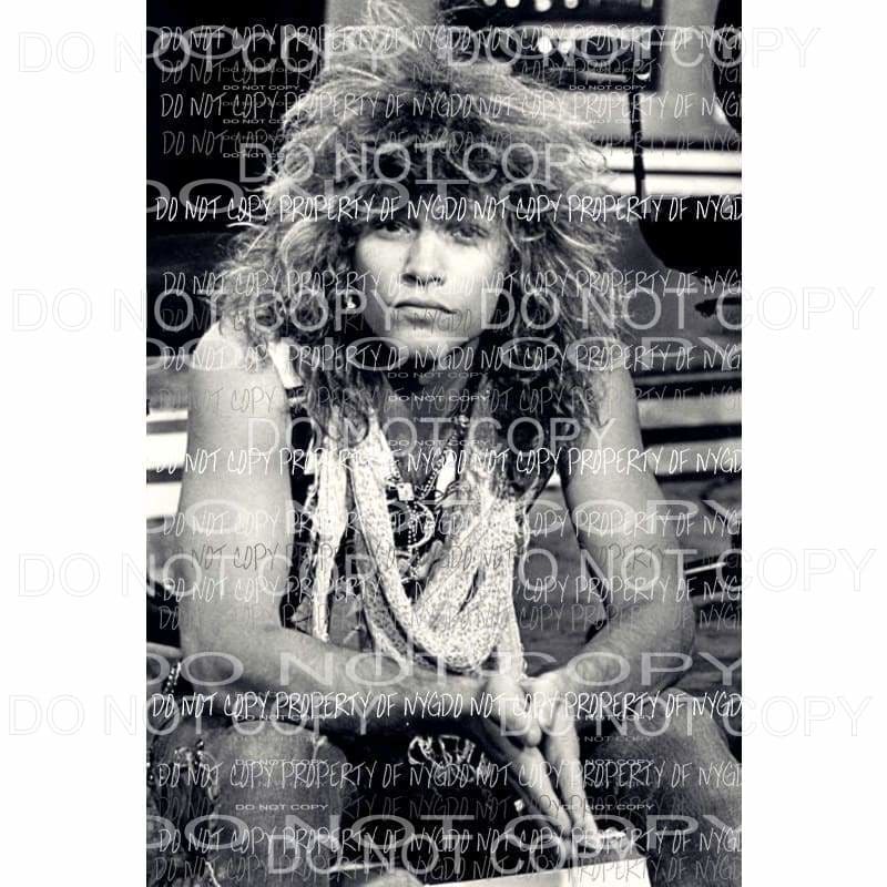 Jon Bon Jovi 1 Sublimation transfers Heat Transfer