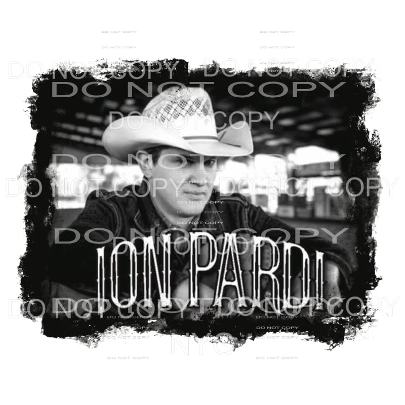 Jon Pardi #1 Sublimation transfers - Heat Transfer