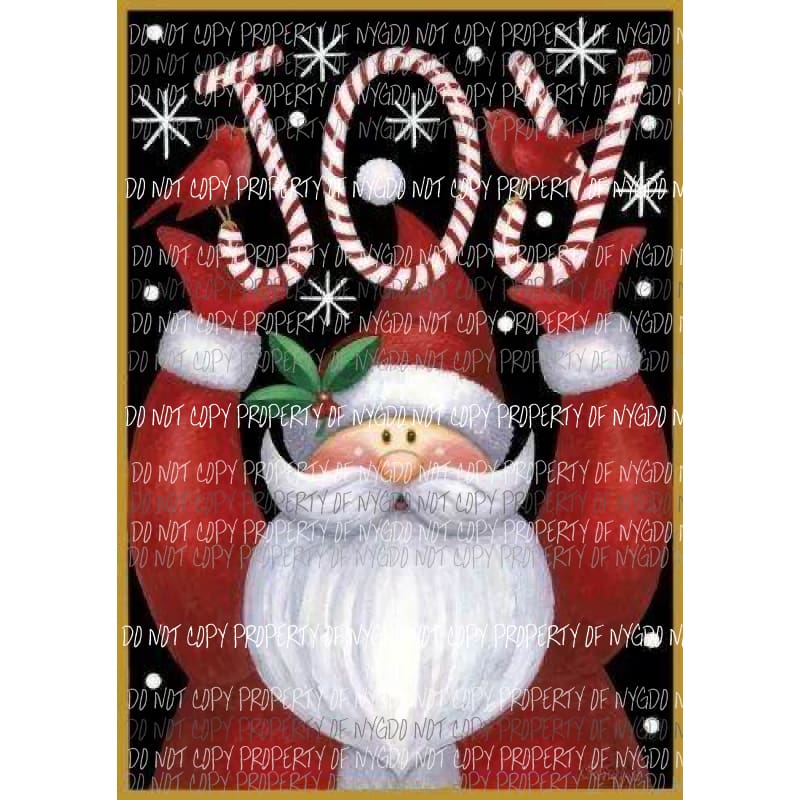 Joy Santa Sublimation transfers Heat Transfer