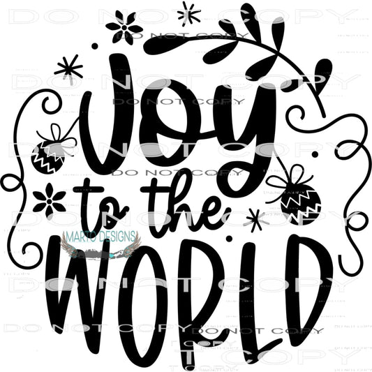 Joy To The World #7987 Sublimation transfers - Heat Transfer