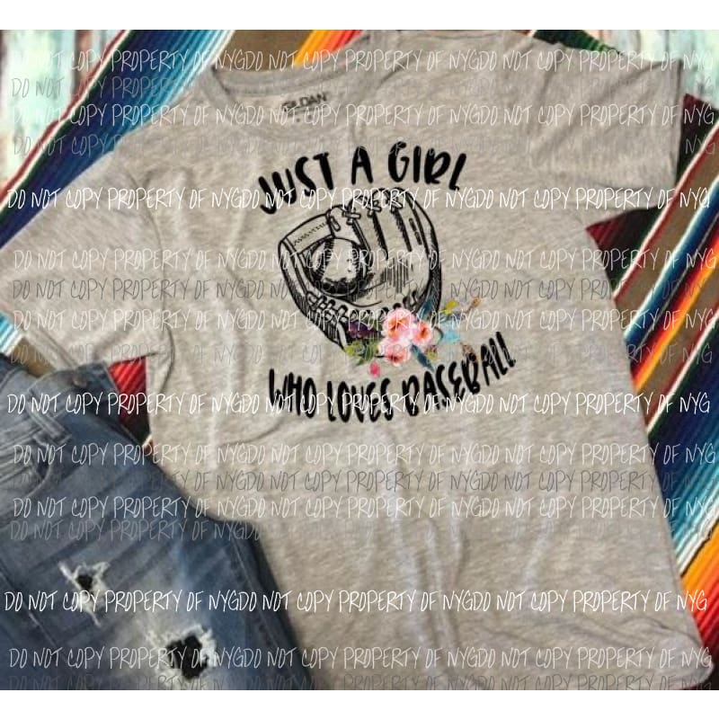 Just a girl who love baseball sublimation transfer Heat Transfer