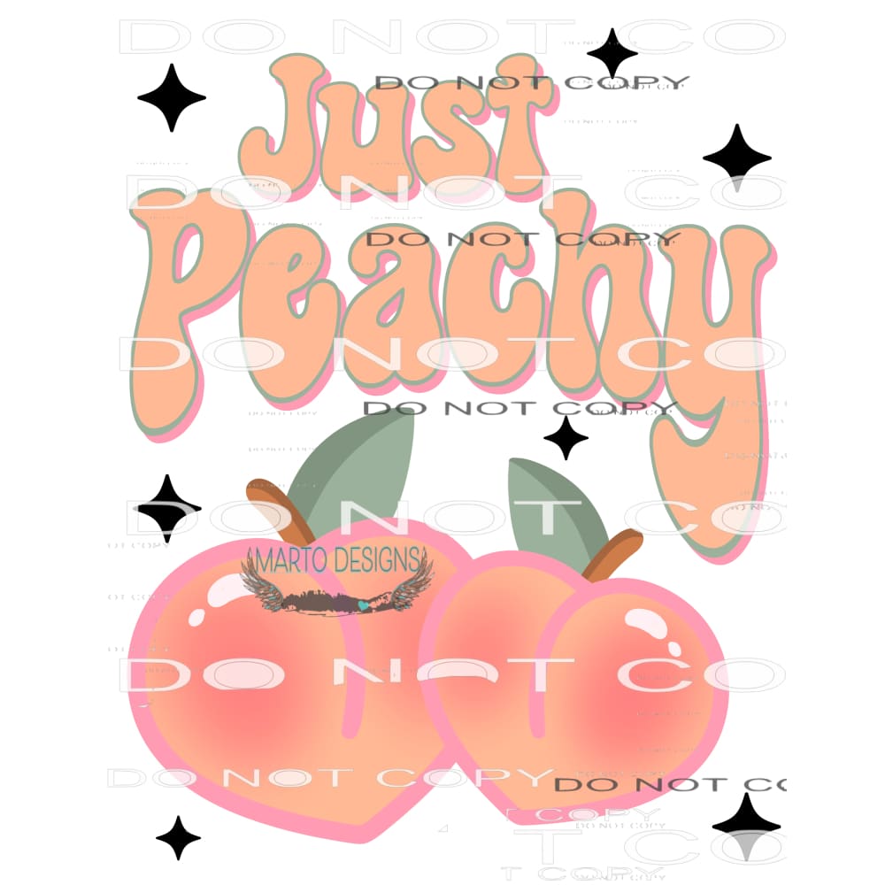 Just Peachy #8239 Sublimation transfers - Heat Transfer