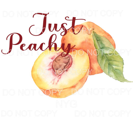 Just Peachy Peaches Sublimation transfers - Heat Transfer