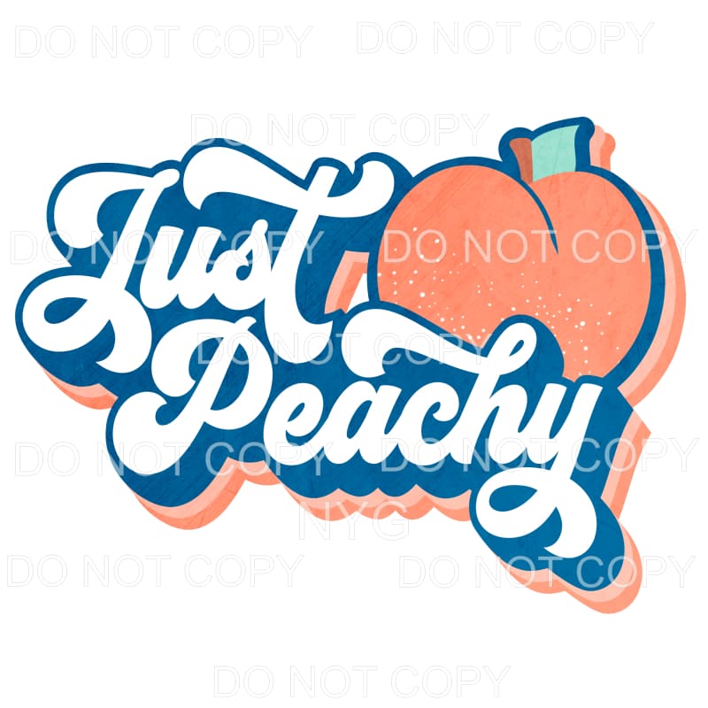 Just Peachy Retro Sublimation transfers - Heat Transfer