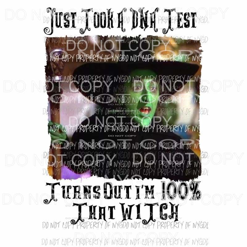 Just took a DNA test wizard of oz 7 witch Sublimation transfers Heat Transfer