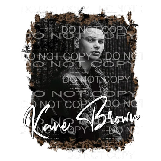 Kane Brown leopard frame Sublimation transfers - Heat 